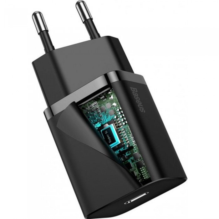 Блок живлення роз'ємом Type-C Baseus Super Silicone PD Charger 20W