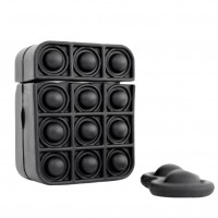 Чохол для Apple AirPods Pop-it 3D, силіконовий, чорний