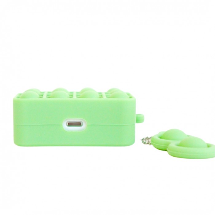 ЧОХОЛ ДЛЯ APPLE AIRPODS PRO Pop-it 3D, СИЛІКОНОВИЙ, зелений