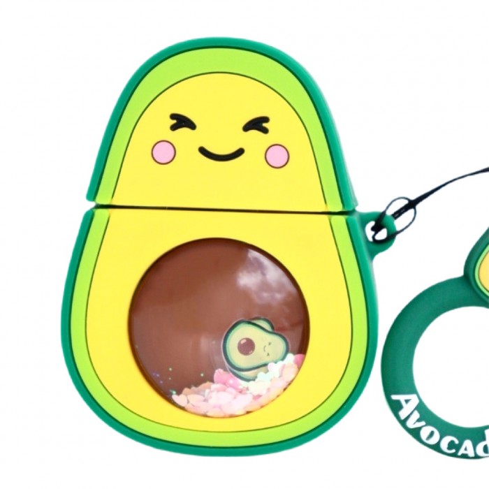 Чохол для Apple AirPods Avocado 3D, силіконовий